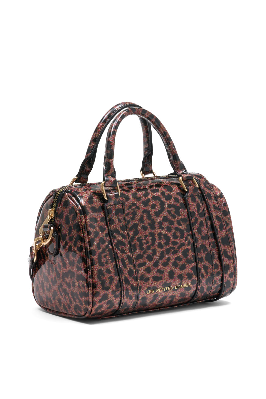 SAC A MAIN PRINCESSE PRINT LEOPARD ROSE
