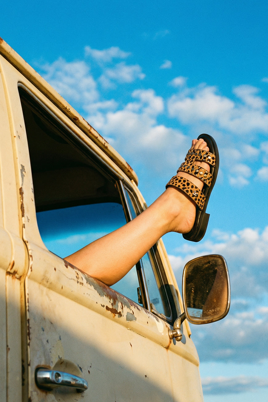 MULES NOIRA CAMEL DOT