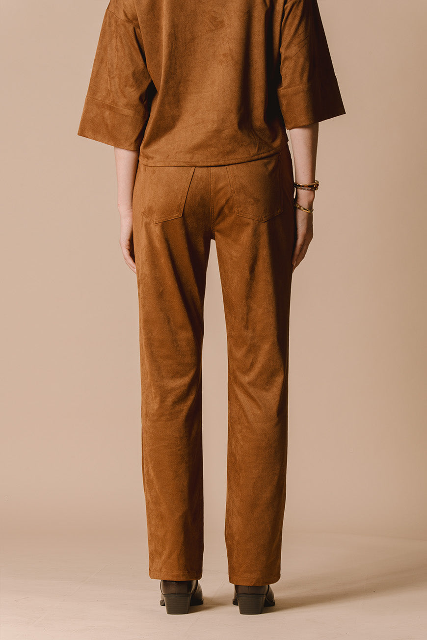 PANTALON PERLINE BRUN
