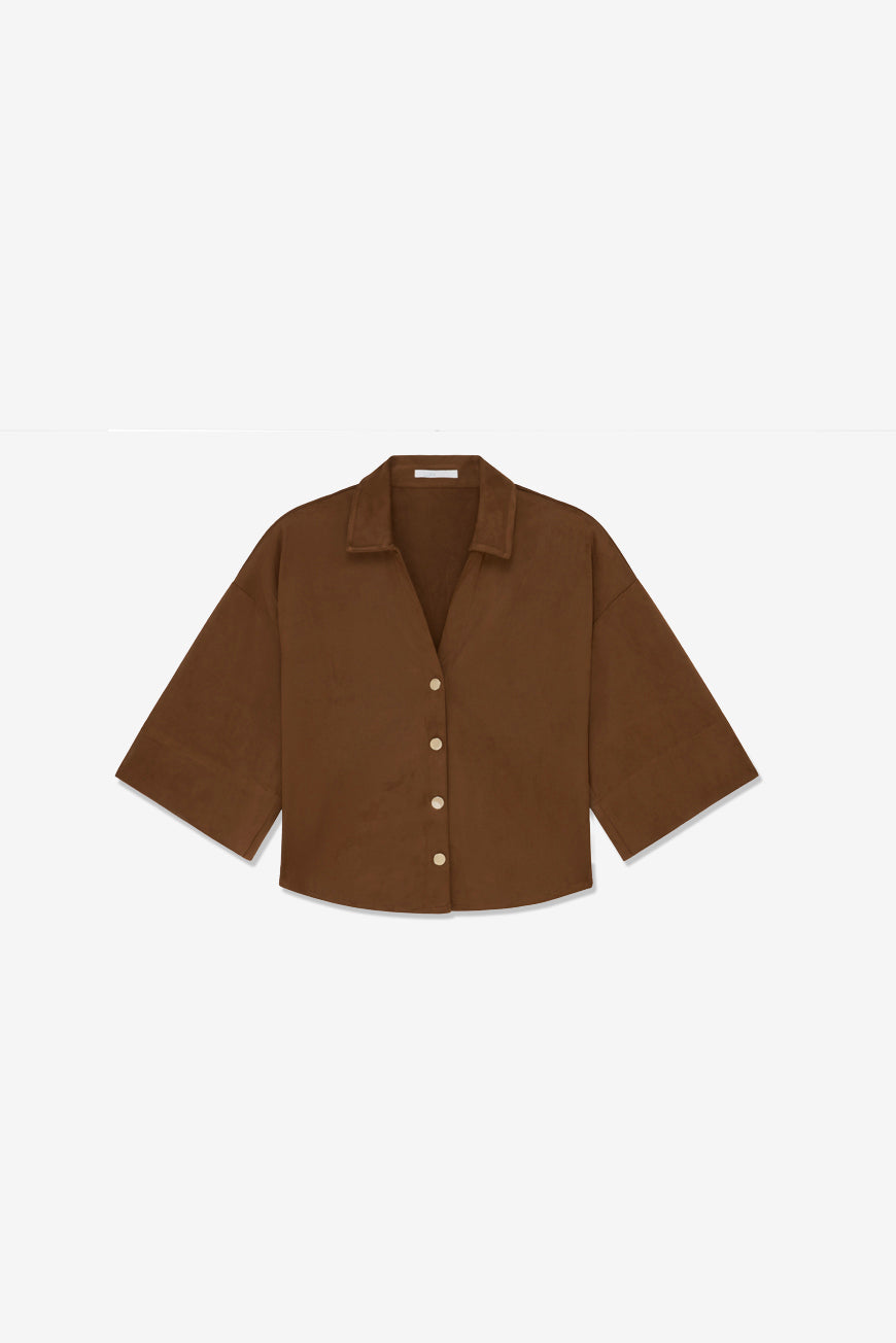 CHEMISE NAINA BRUN