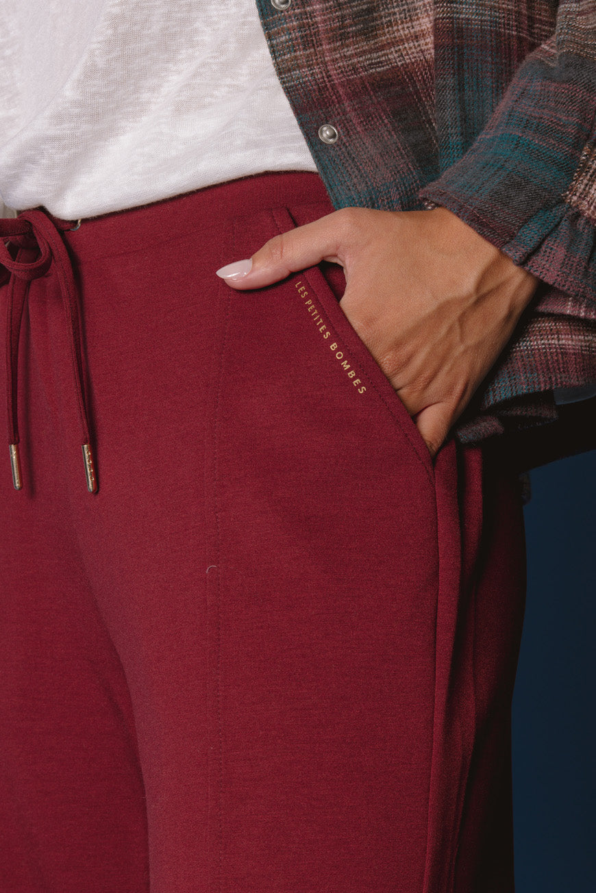 PANTALON PAULIA BORDEAUX