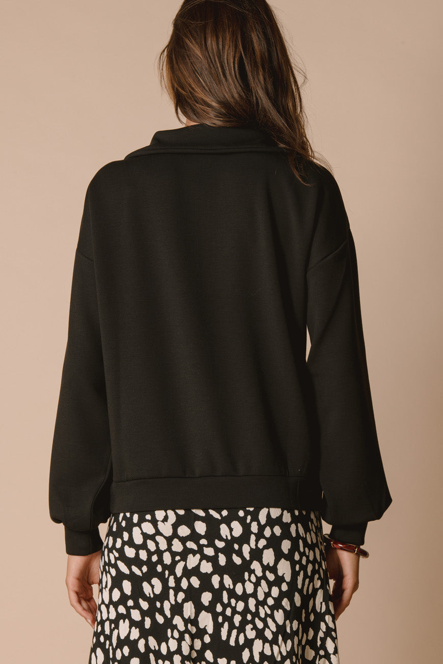 SWEAT PIERINA NOIR