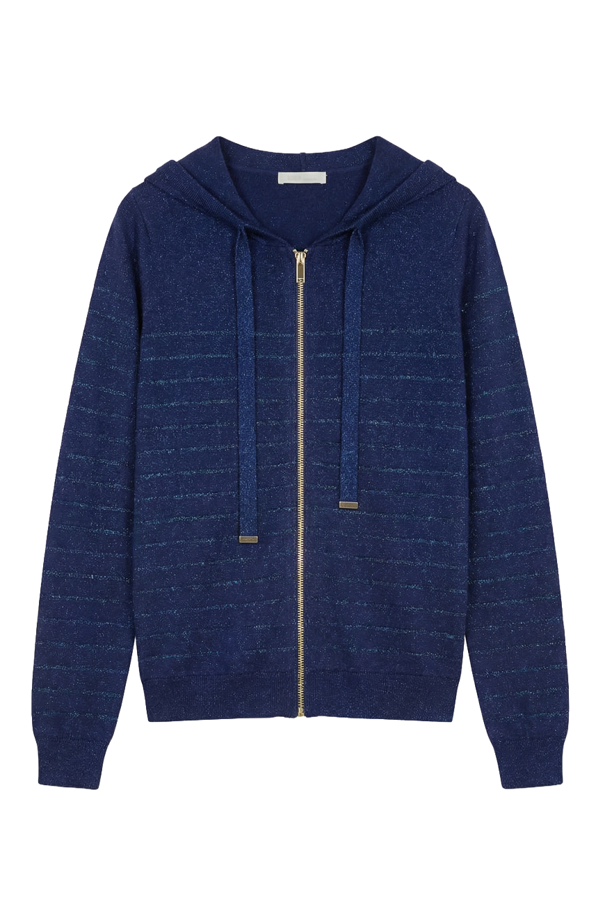 GILET DOHA MARINE RAYURES