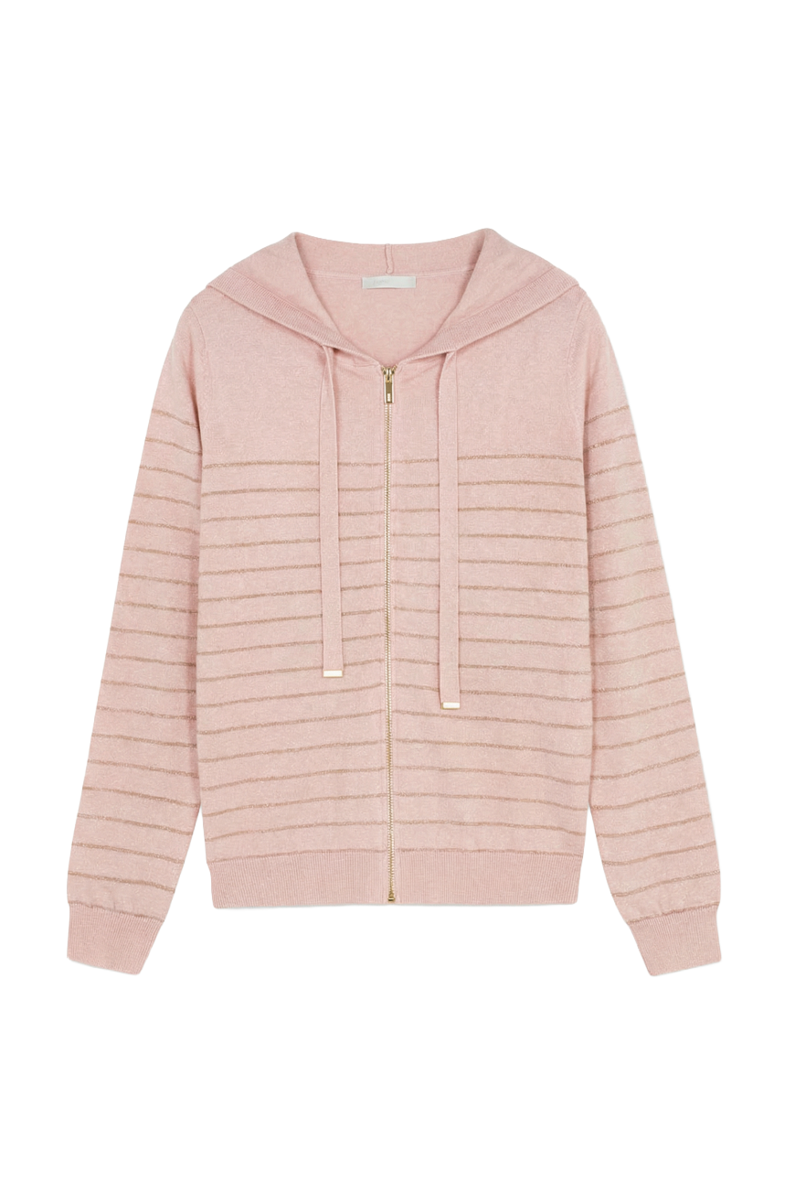 GILET DOHA POUDRE RAYURES