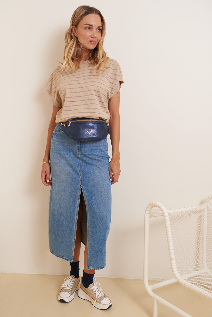 PULL RAYE MANCHES COURTES JELILA
