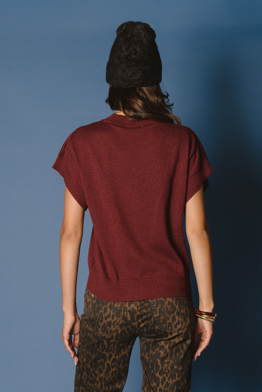 PULL PRISCA BORDEAUX