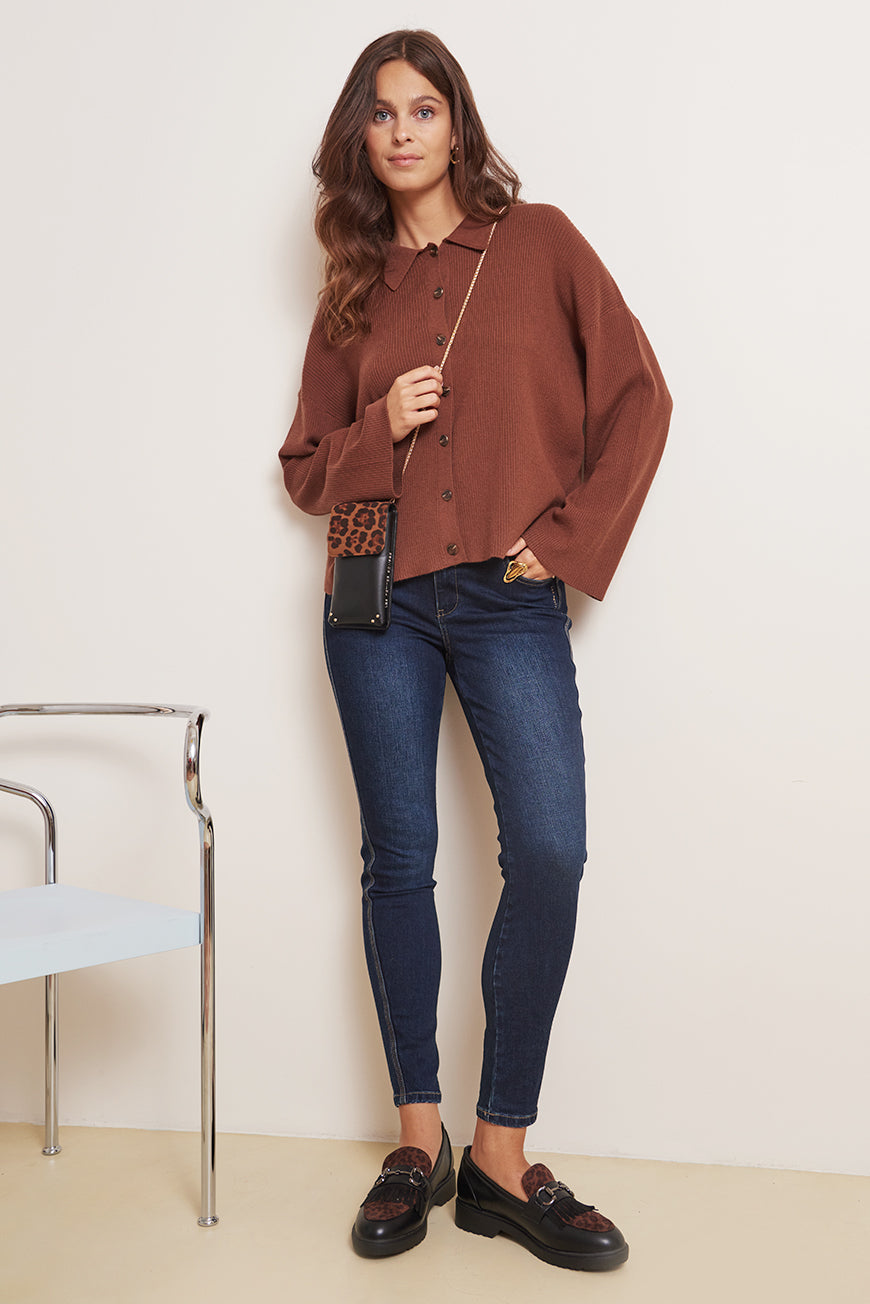 GILET COL CHEMISE MELIA