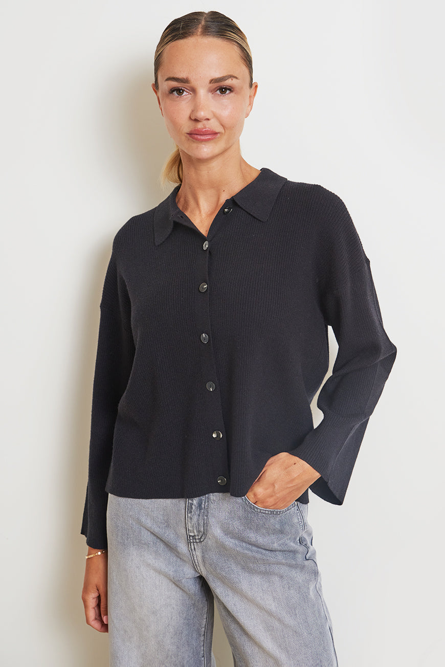 GILET COL CHEMISE MELIA