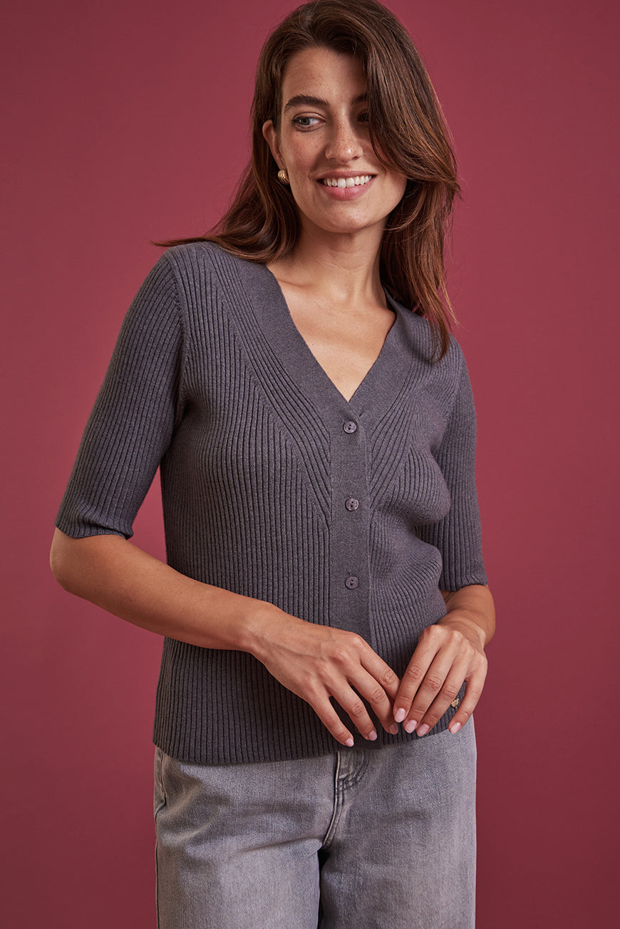 GILET DROIT COL V MELODY