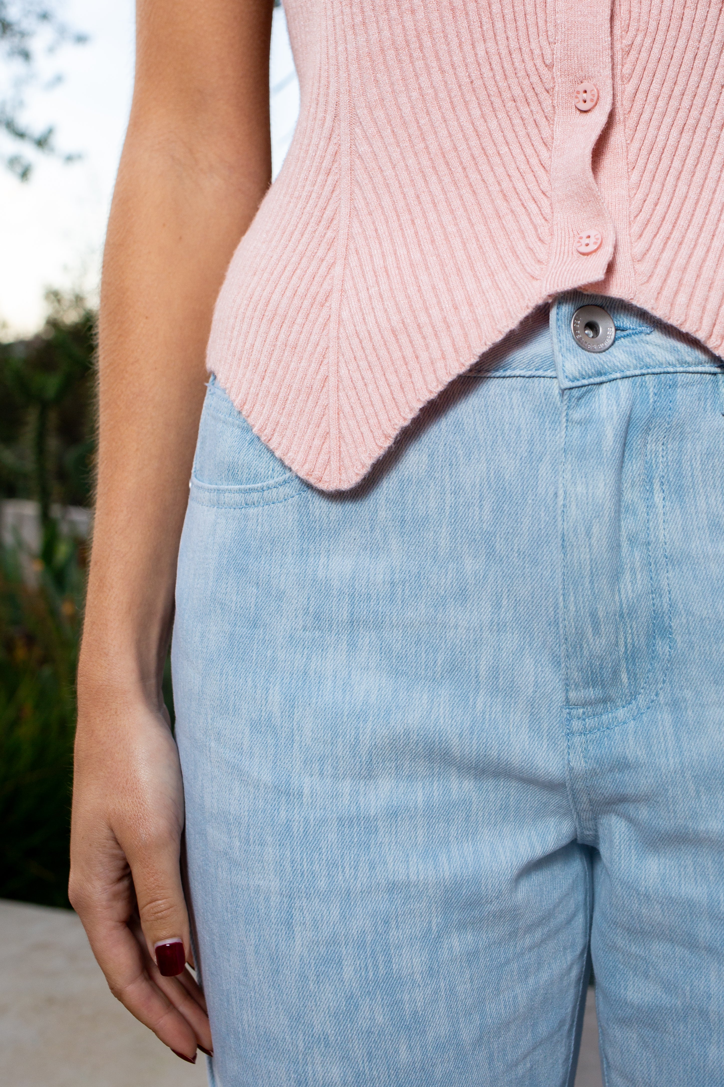 GILET NELCIA POUDRE