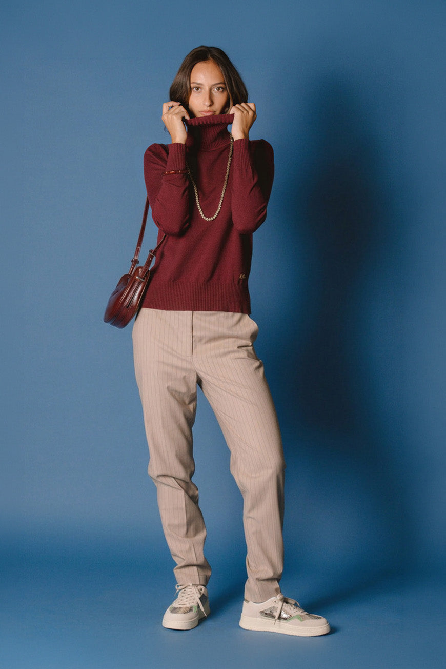 PULL PASQUINE BORDEAUX