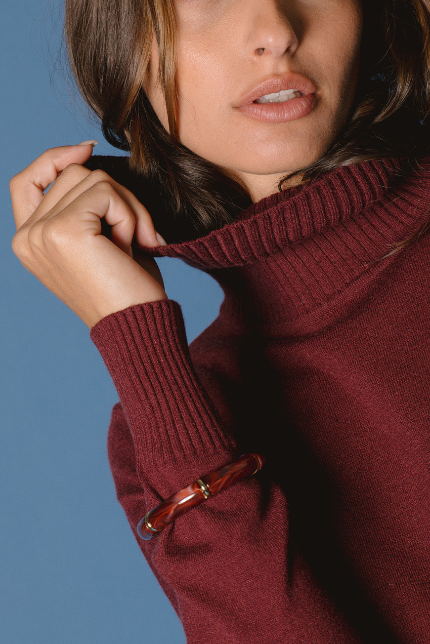 PULL PASQUINE BORDEAUX