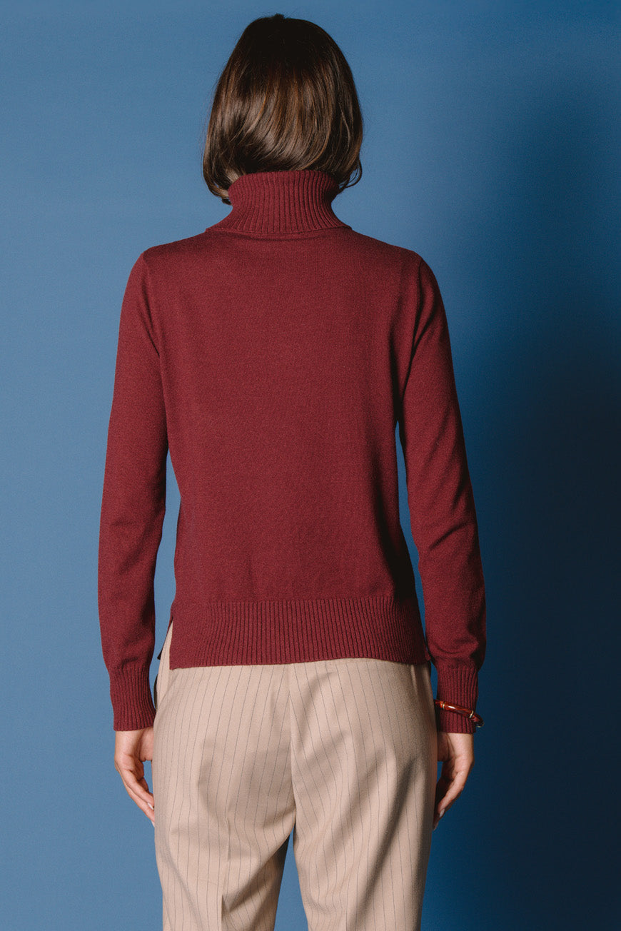 PULL PASQUINE BORDEAUX