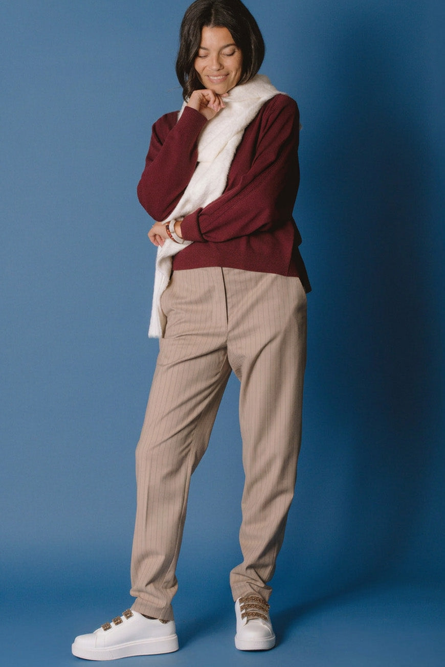 PULL PAOLINA BORDEAUX