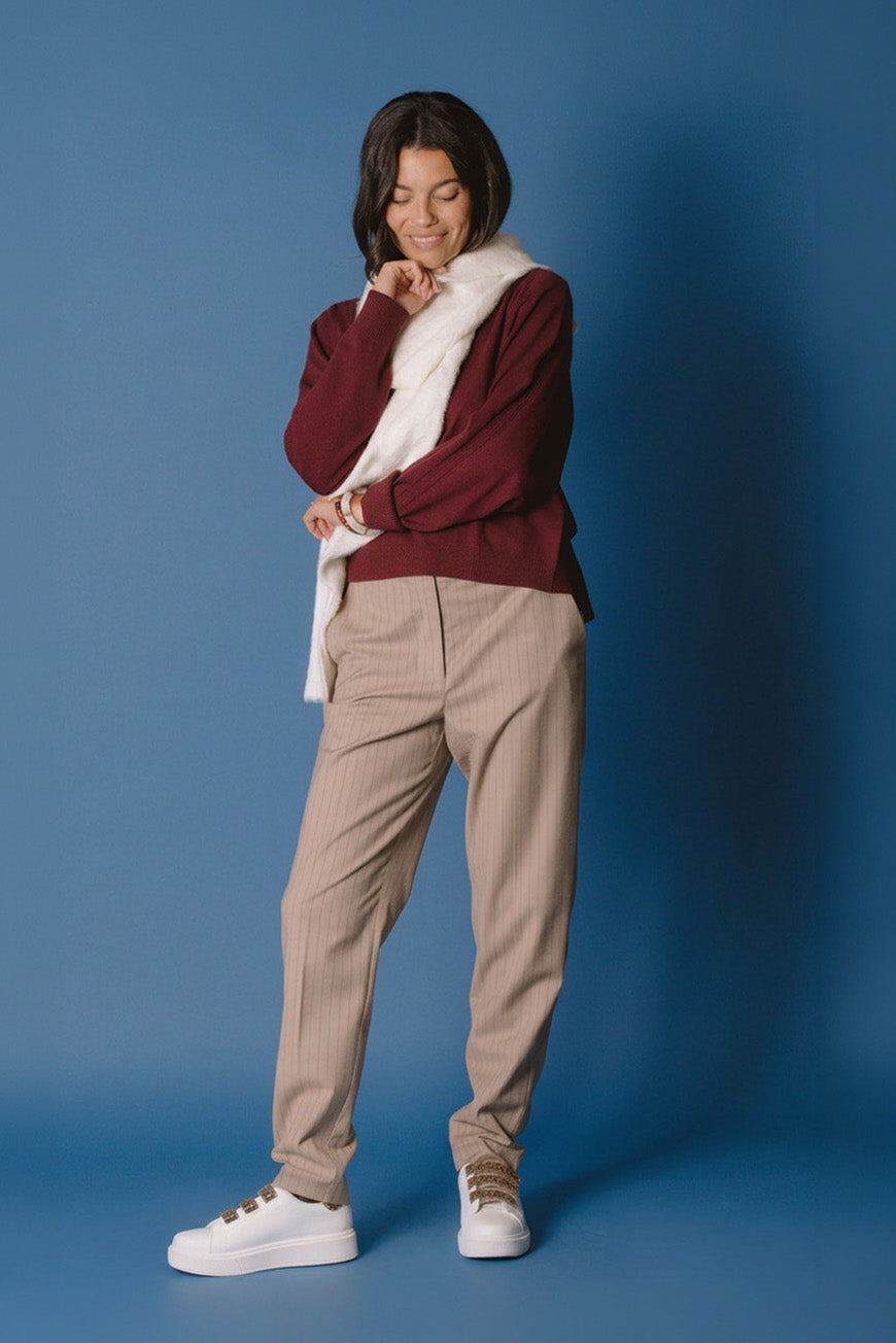 PULL PAOLINA BORDEAUX