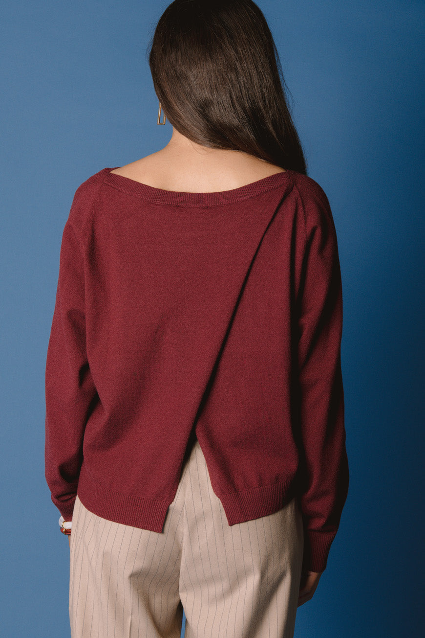 PULL PAOLINA BORDEAUX