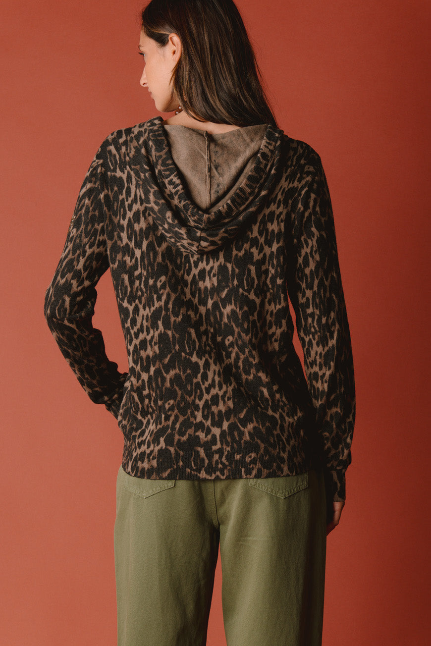 GILET DOHA PRINT LEOPARD