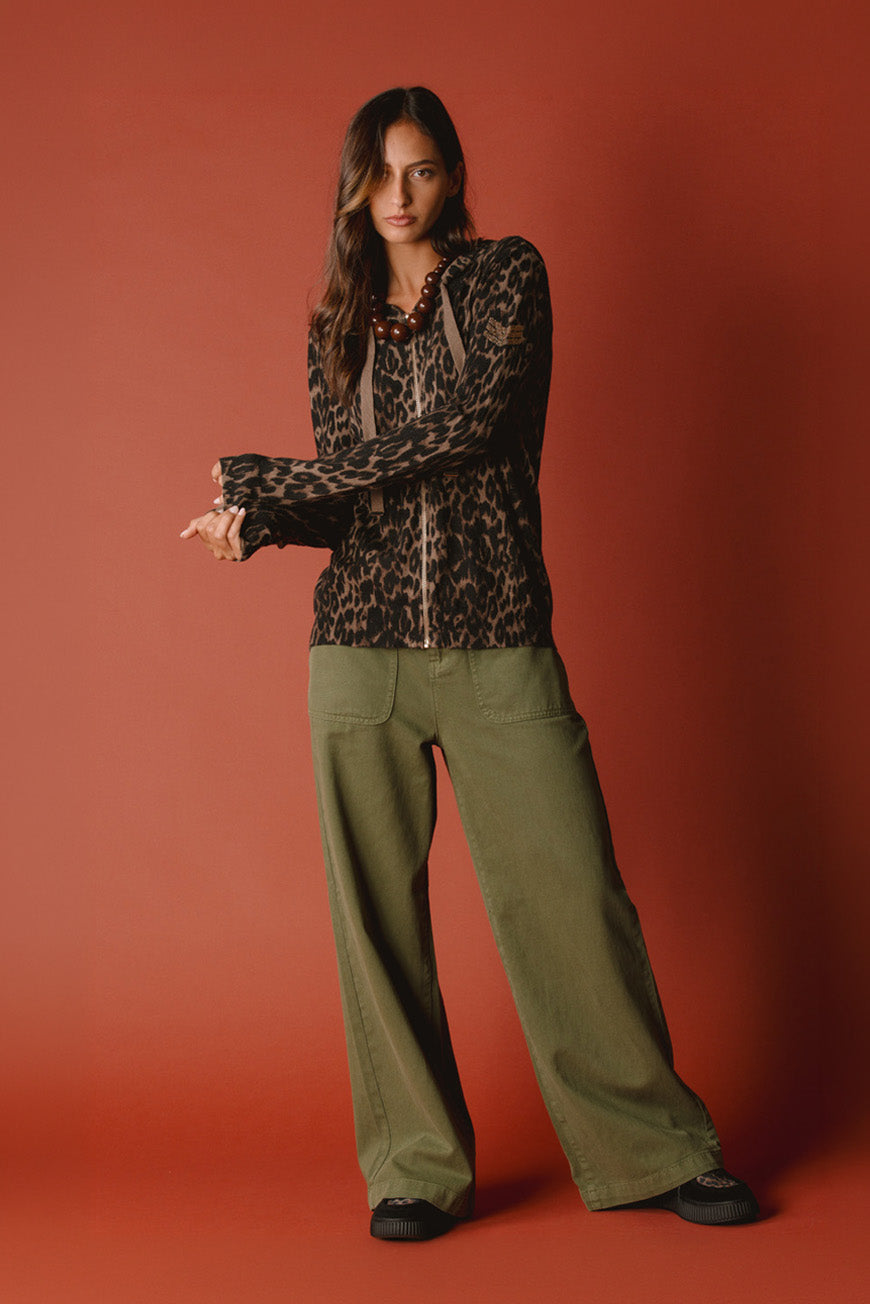 GILET DOHA PRINT LEOPARD
