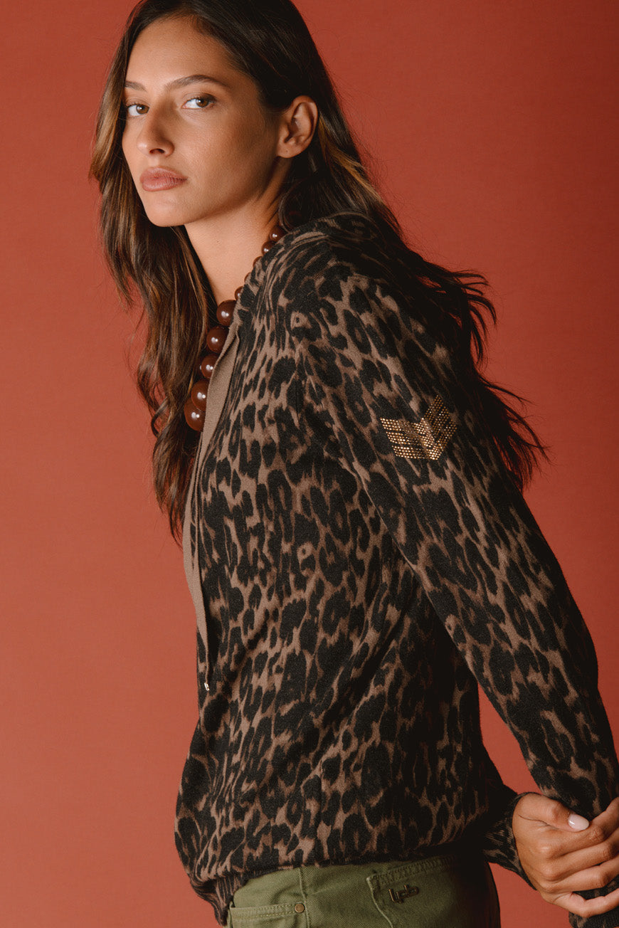 GILET DOHA PRINT LEOPARD