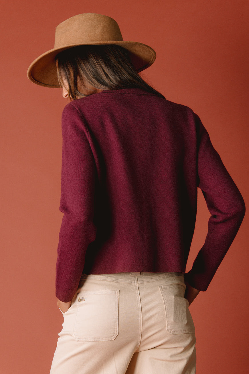 GILET JOLIANE BORDEAUX