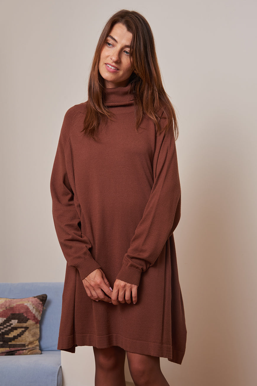 ROBE PULL COL ROULE MYRIAMA