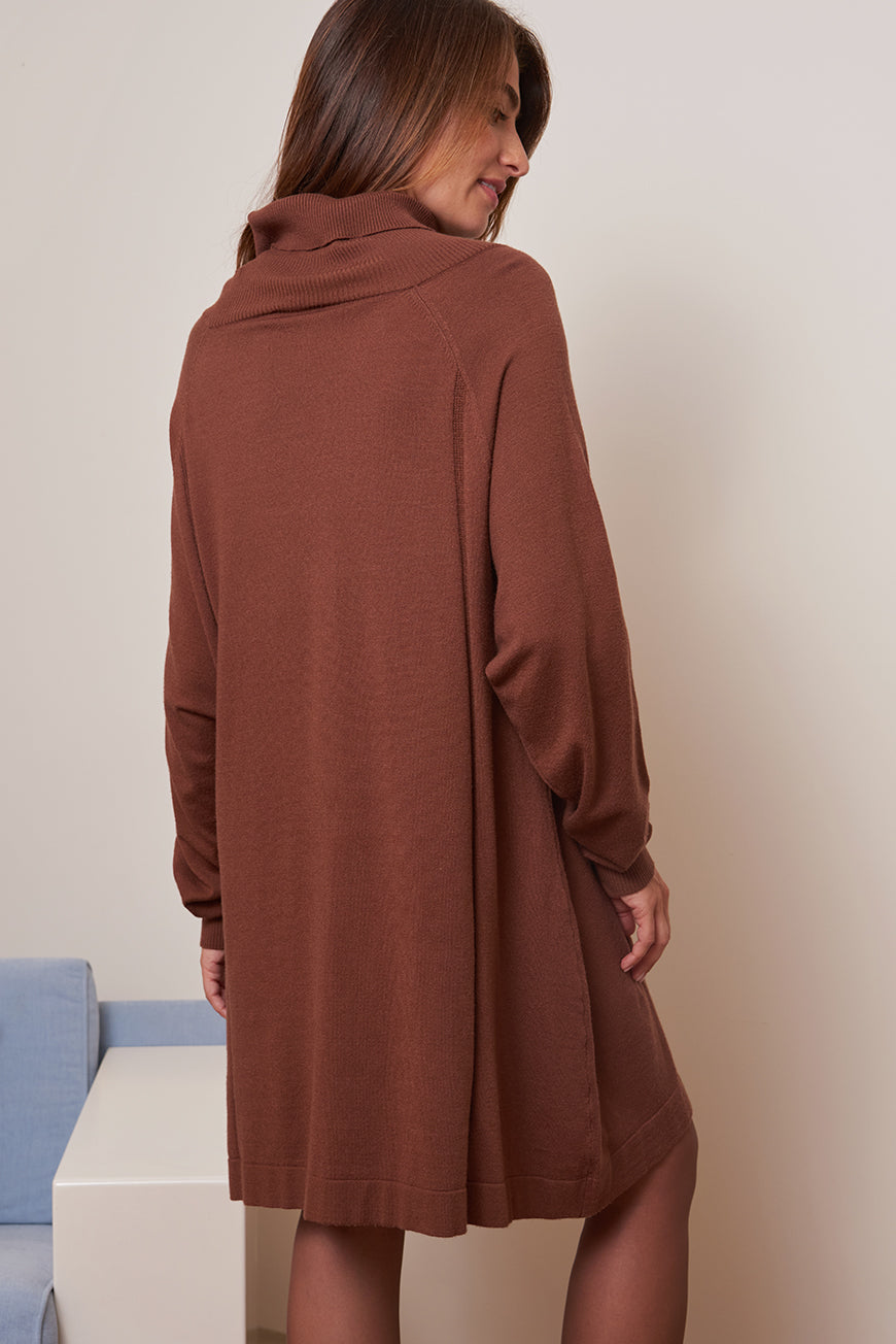ROBE PULL COL ROULE MYRIAMA