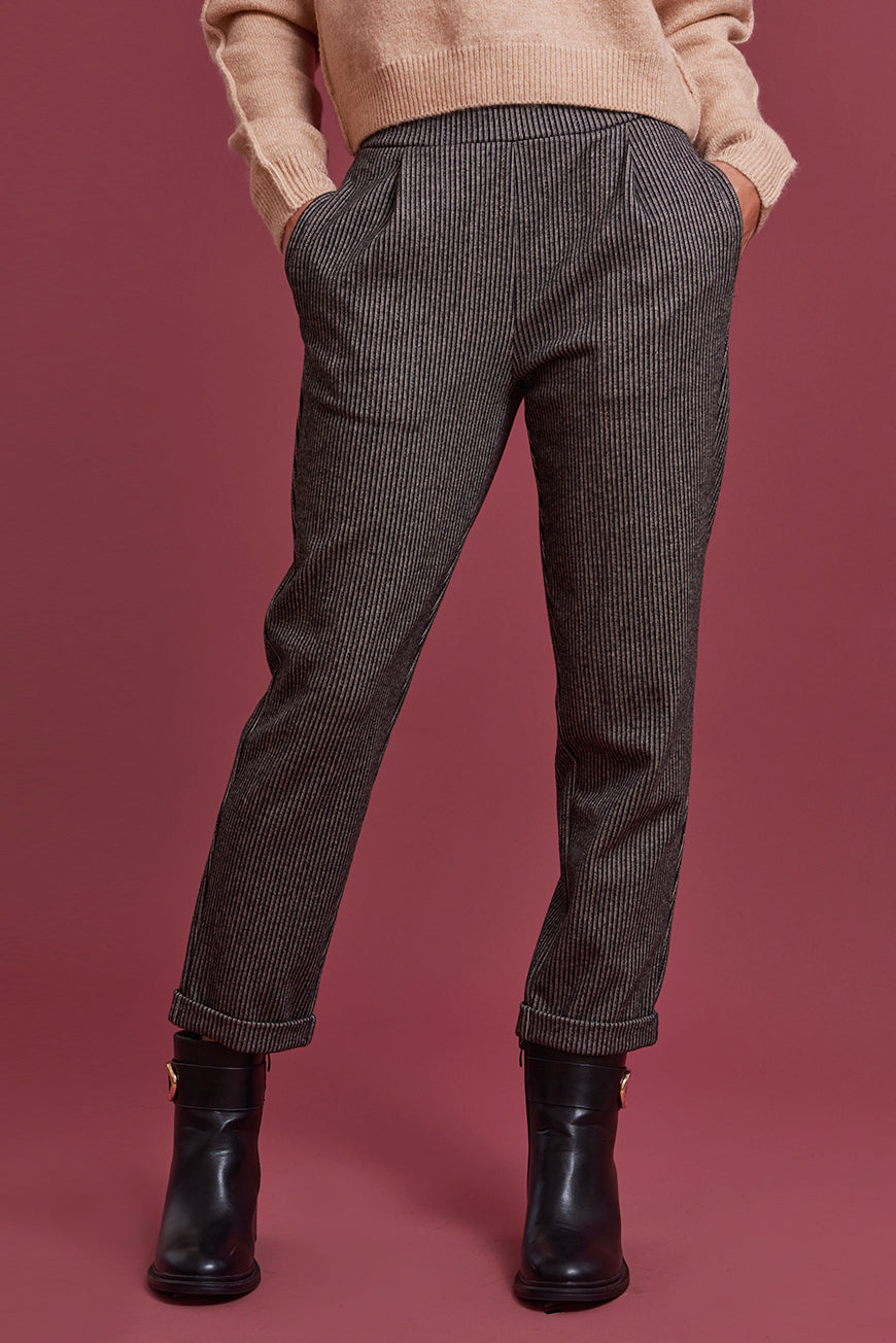 PANTALON A RAYURES CASSENDRA