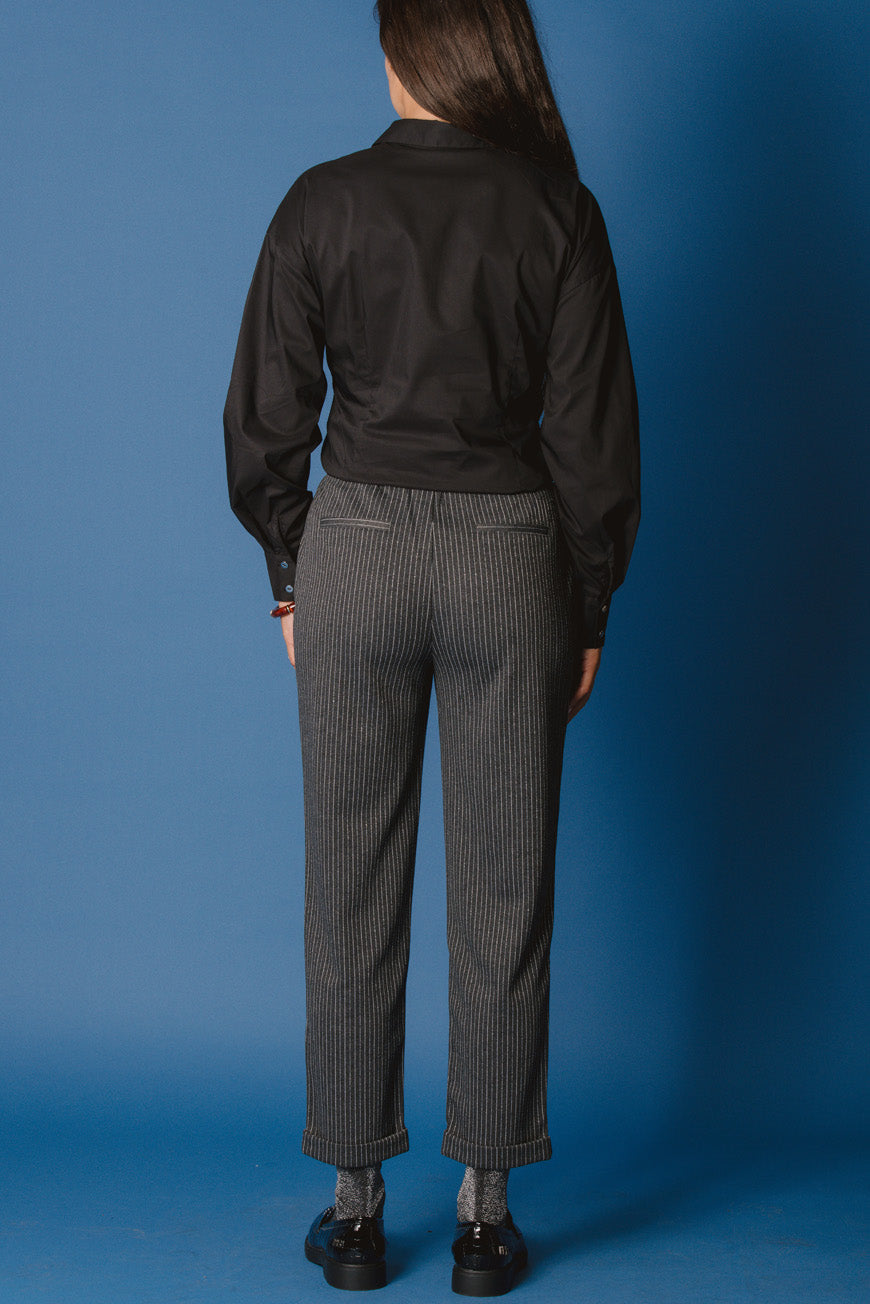PANTALON CASSENDRA SHINY RAYURES