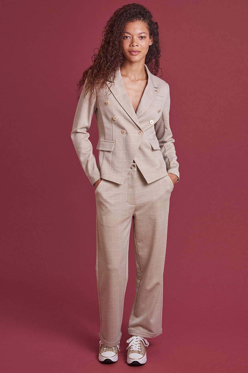 PANTALON A CARREAUX JOHANITA