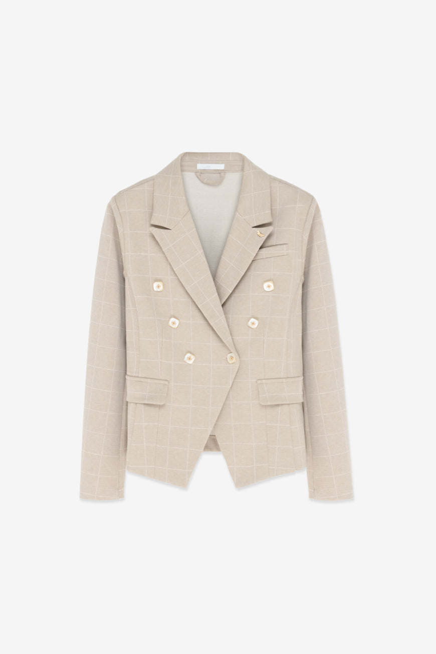 VESTE BLAZER A CARREAUX AGATHE