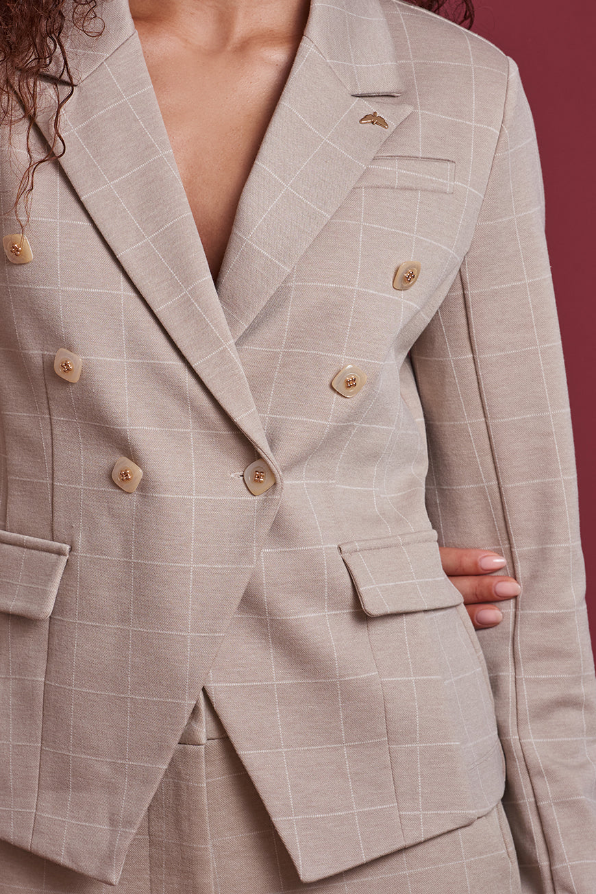 VESTE BLAZER A CARREAUX AGATHE