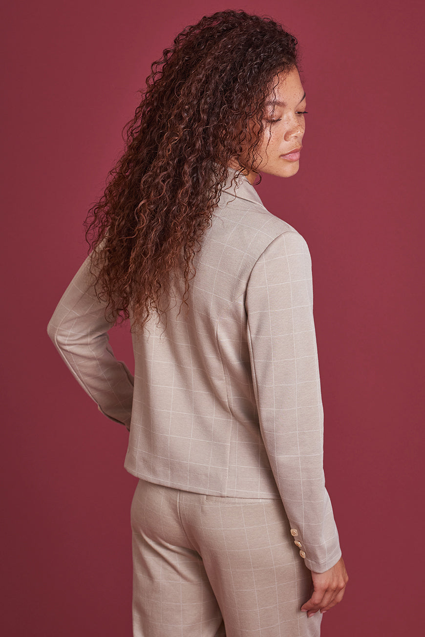 VESTE BLAZER A CARREAUX AGATHE