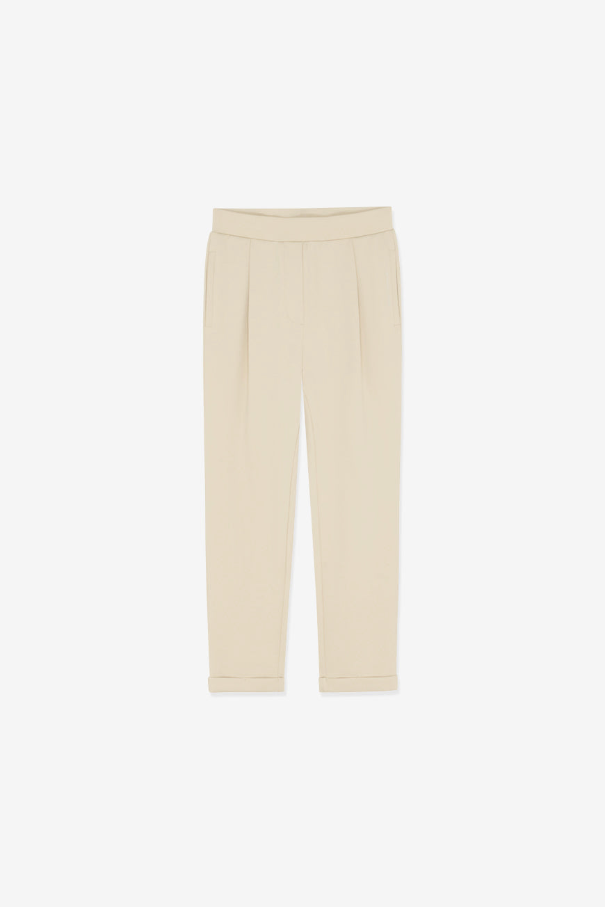 PANTALON CASSENDRA IVOIRE