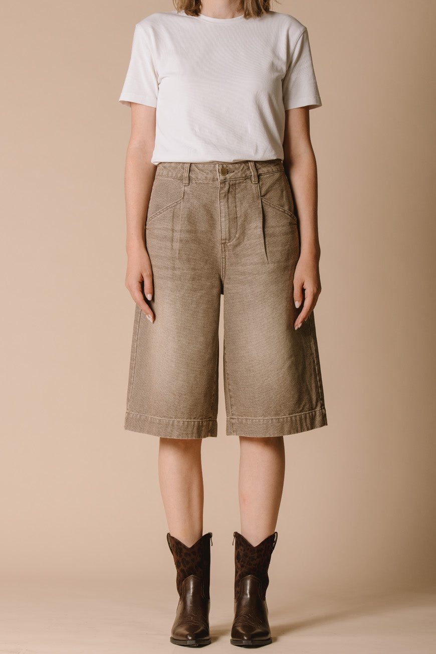 PANTALON BOOTCUT CROPPED INDIANA