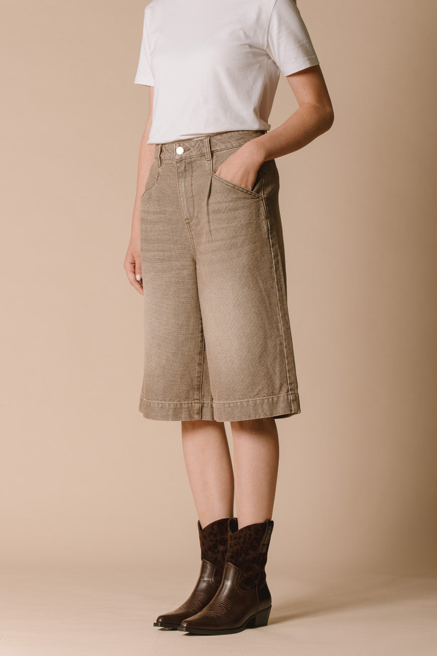 PANTALON BOOTCUT CROPPED INDIANA