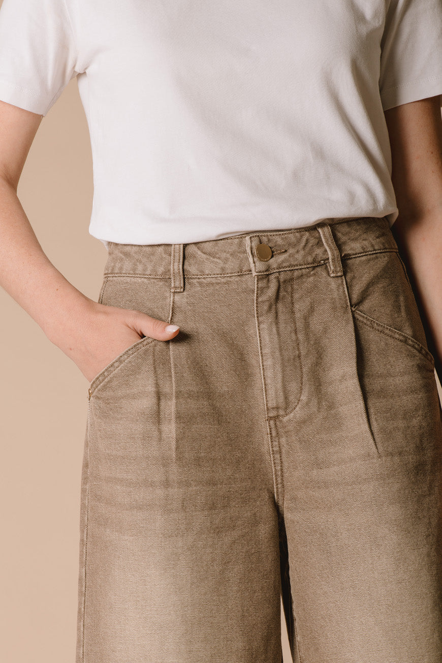 PANTALON BOOTCUT CROPPED INDIANA
