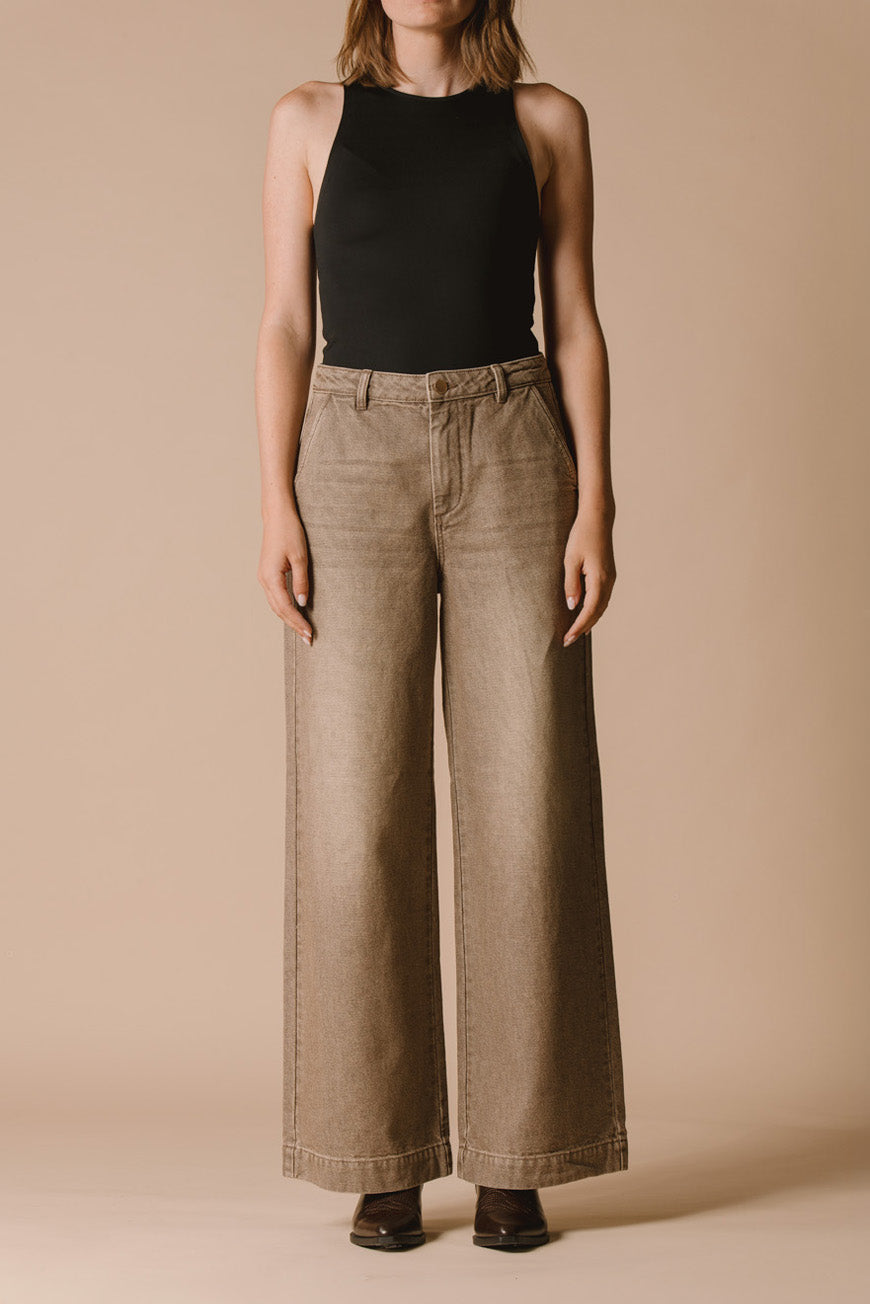 PANTALON NOELINE TAUPE
