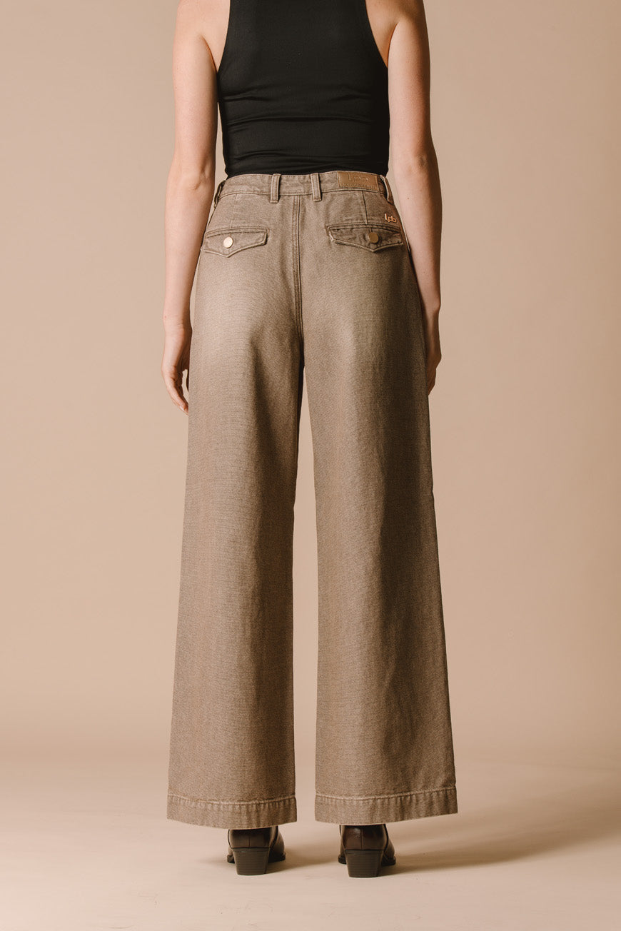 PANTALON BOOTCUT CROPPED INDIANA