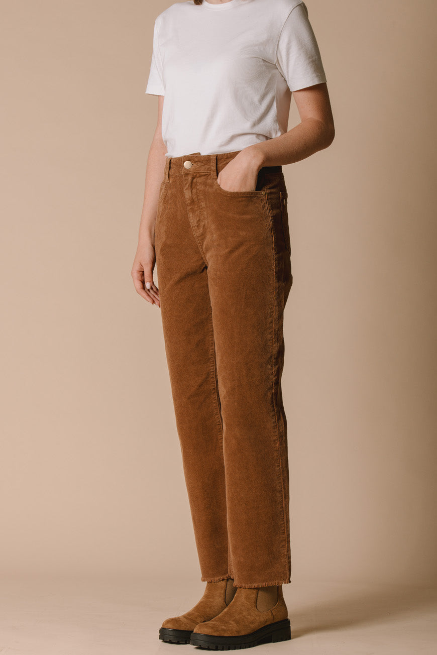 PANTALON BOOTCUT CROPPED INDIANA