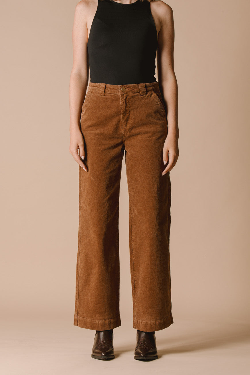 PANTALON BOOTCUT CROPPED INDIANA