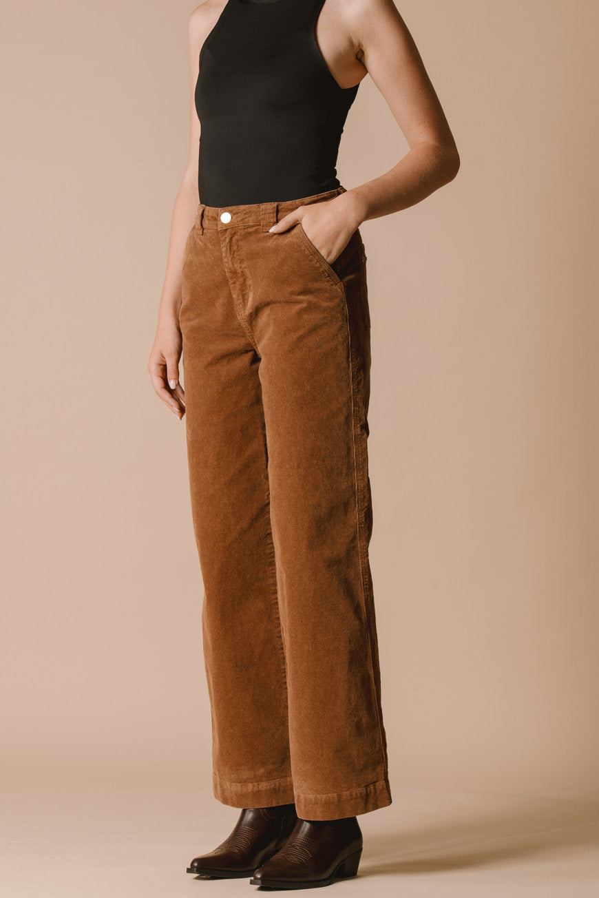 PANTALON BOOTCUT CROPPED INDIANA