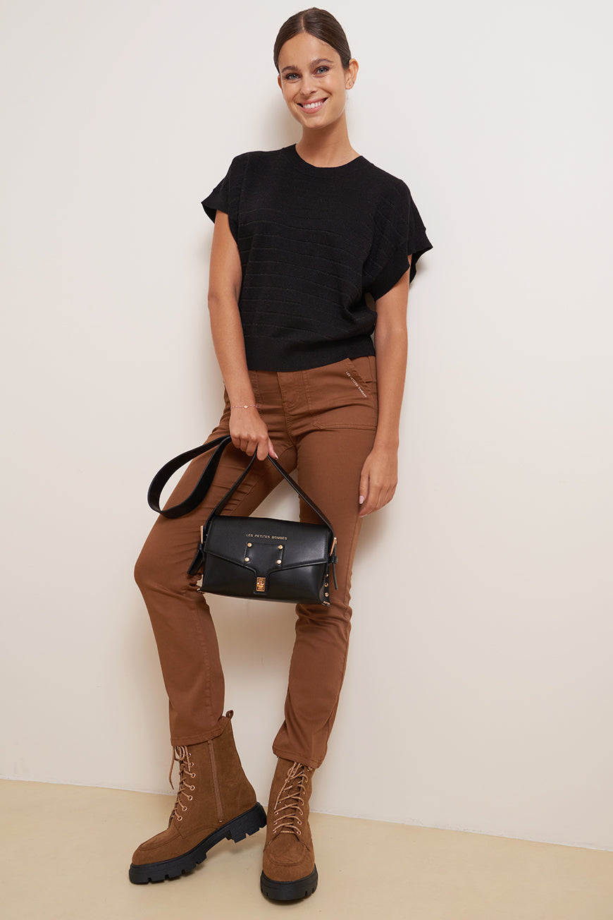 PANTALON BOOTCUT CROPPED INDIANA