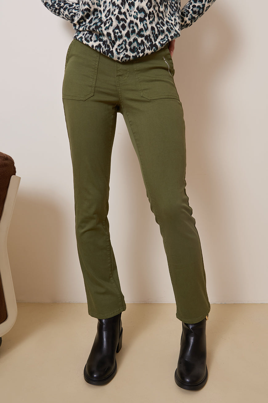 PANTALON BOOTCUT CROPPED INDIANA