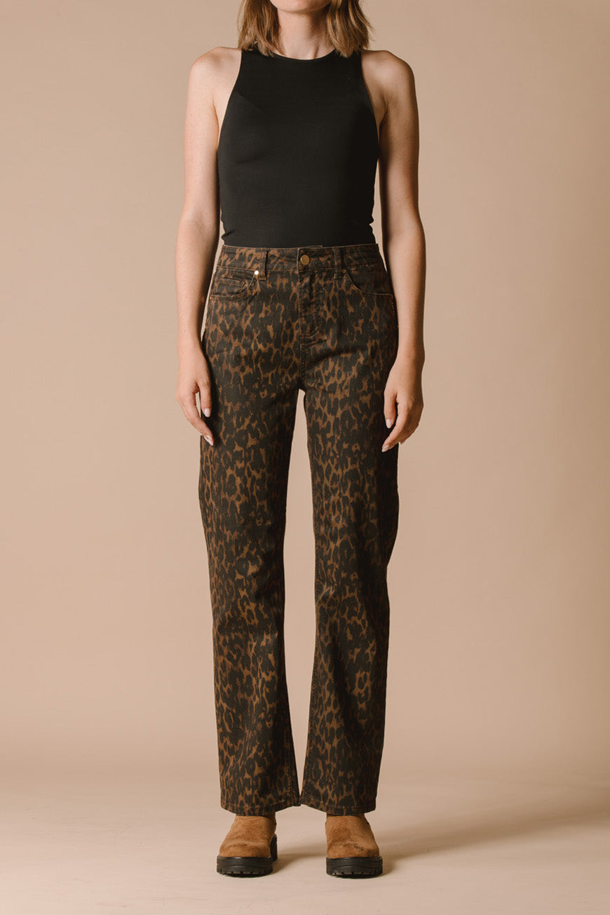 PANTALON PAOLA PRINT LEOPARD