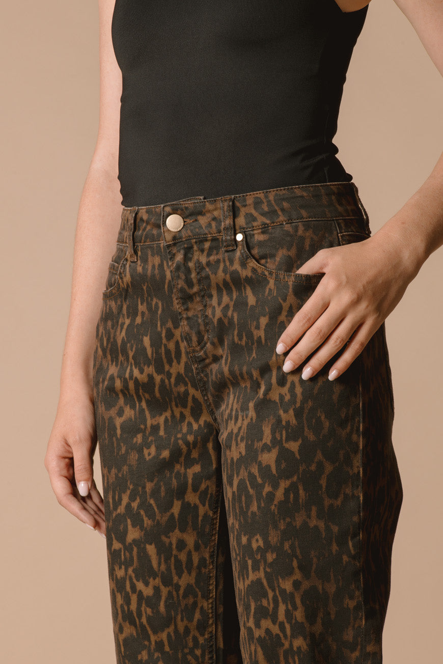 PANTALON PAOLA PRINT LEOPARD