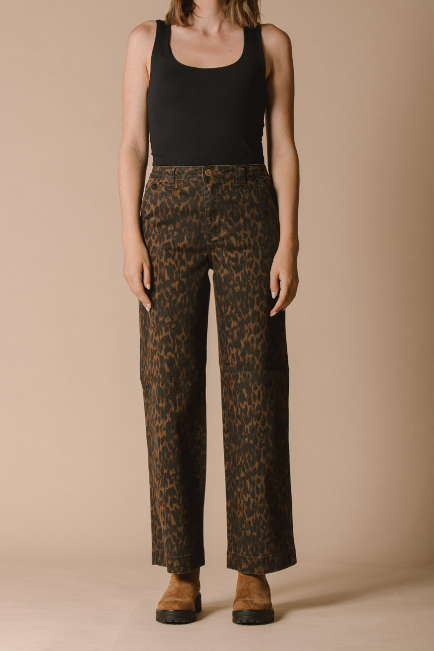 PANTALON ISORE PRINT LEOPARD