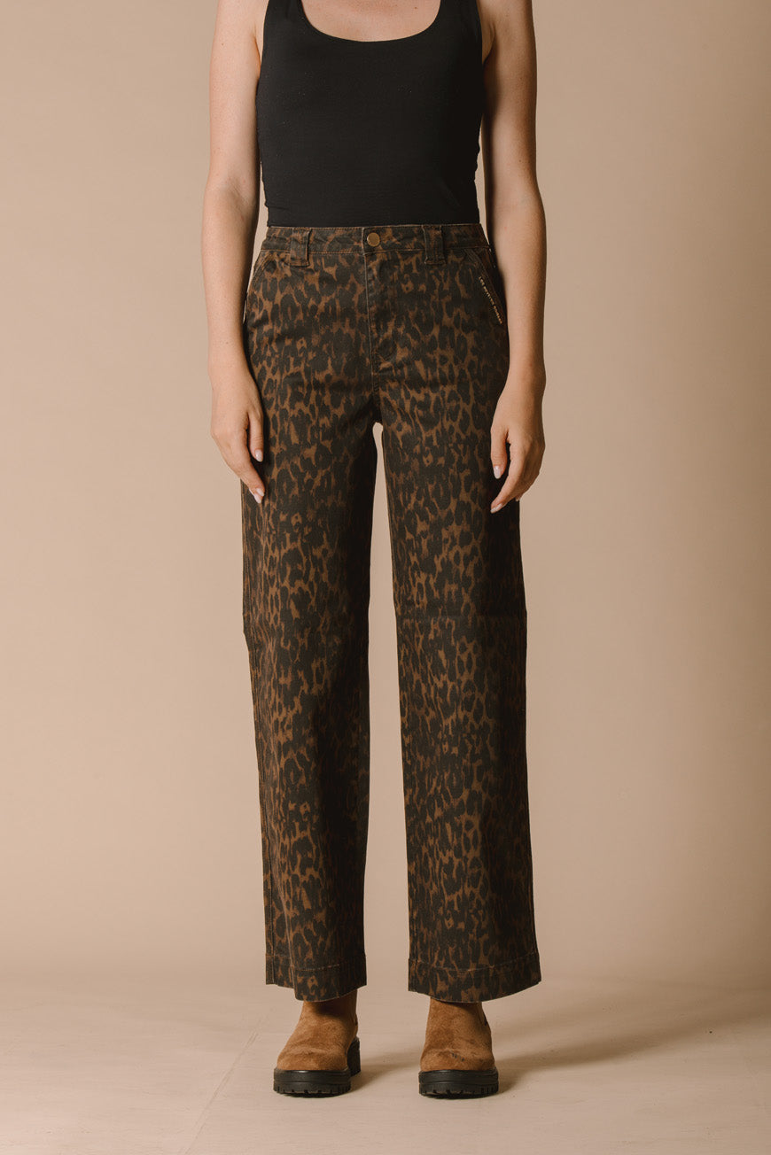 PANTALON ISORE PRINT LEOPARD