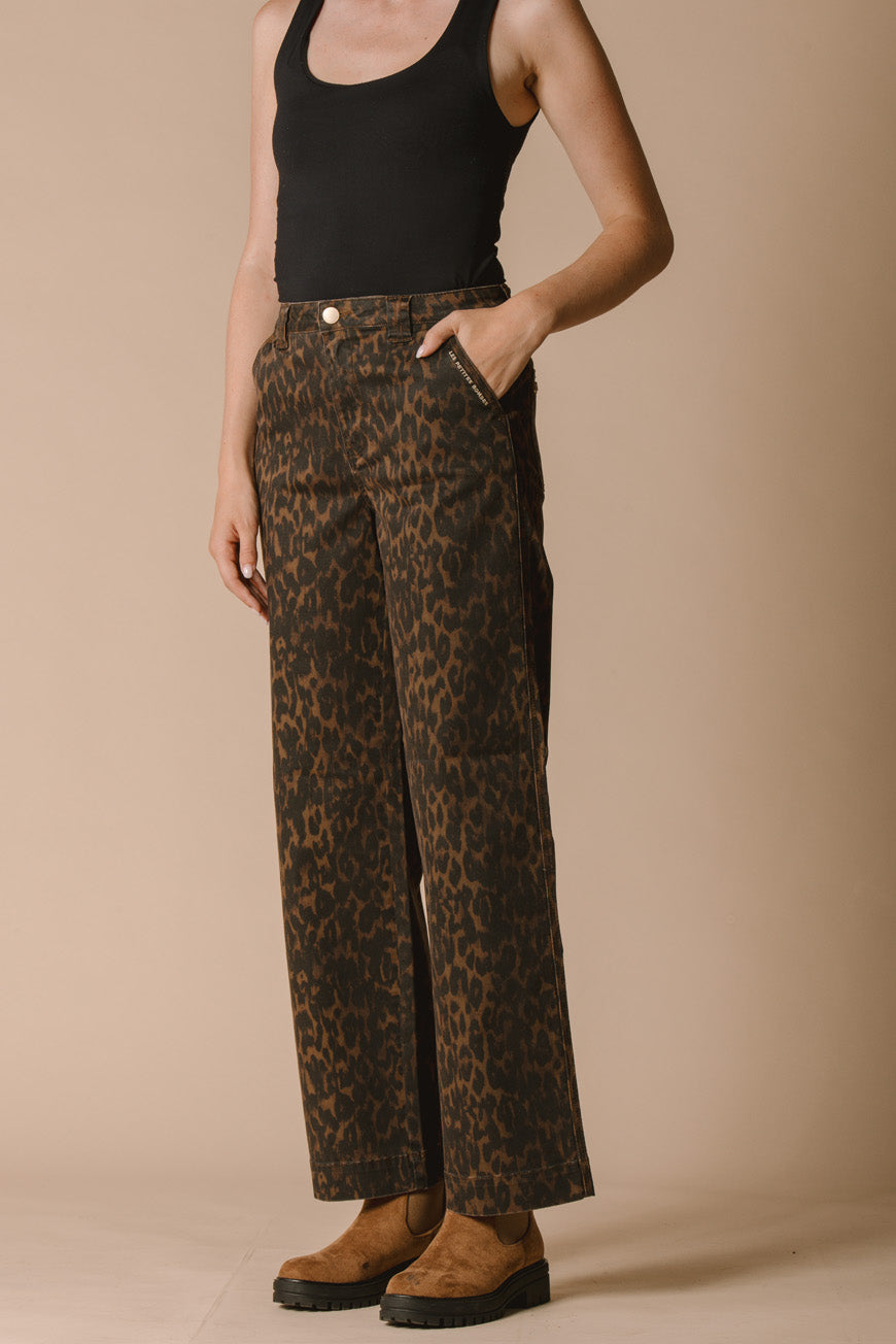 PANTALON ISORE PRINT LEOPARD
