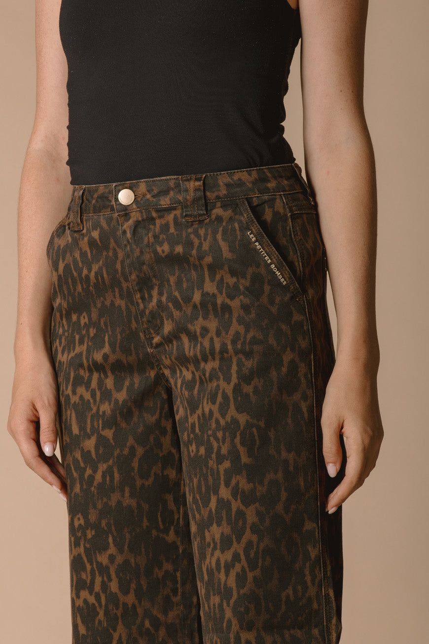 PANTALON ISORE PRINT LEOPARD