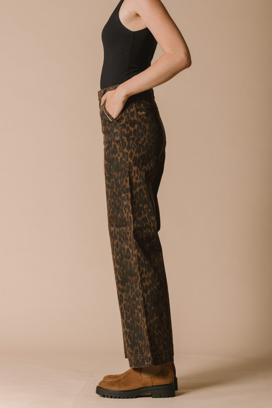 PANTALON ISORE PRINT LEOPARD